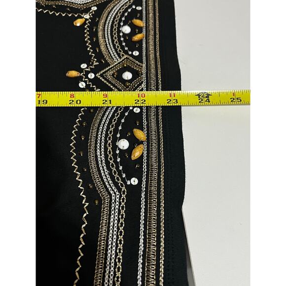 Alfred Dunner Black Boho Top -Womens Size Large - Picture 7 of 7